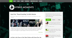 Desktop Screenshot of hybridmomentsblog.com